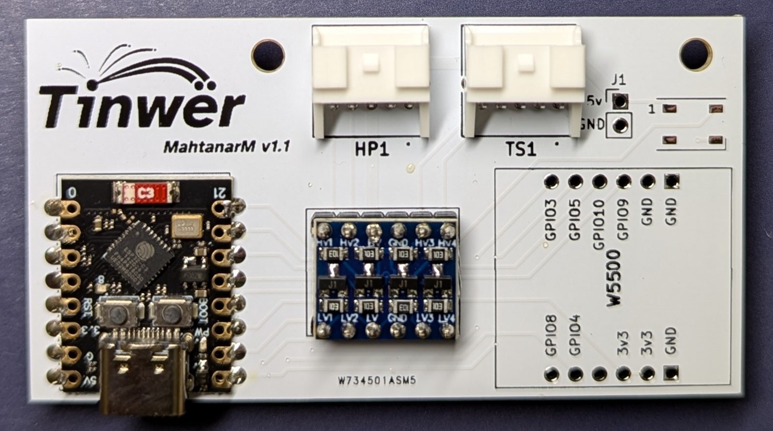 Image of bare circuit board of the adapter